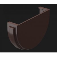 Водосточные системы Docke Premium Шоколад, Заглушка желоба