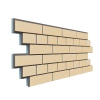 Фасадная термопанель Dolomit Термосайдинг Кирпич 20 мм, Светло-жёлтый Фасадная термопанель Dolomit Термосайдинг Кирпич 20 мм, Светло-жёлтый