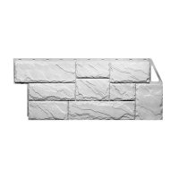 Фасадные панели FineBer Камень крупный, Мелованный белый Фасадные панели FineBer Камень крупный, Мелованный белый