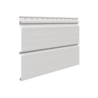 Виниловый сайдинг VOX Unicolor Брус SV-05, Светло-серый Виниловый сайдинг VOX Unicolor Брус SV-05, Светло-серый