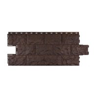 Панель FineBer Фасайдинг Дачный Доломит, Темно-Коричневый