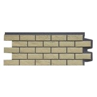 Фасадные панели Grand Line Состаренный кирпич Элит, Ваниль Фасадные панели Grand Line Состаренный кирпич Элит, Ваниль