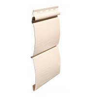 Виниловый сайдинг FineBer BlockHouse Classic Color, Слоновая кость Виниловый сайдинг FineBer BlockHouse Classic Color, Слоновая кость