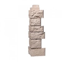 Угол наружный FineBer Камень дикий, Песочный