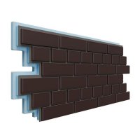 Фасадная термопанель Dolomit Термосайдинг Кирпич 40 мм, Коричневый Фасадная термопанель Dolomit Термосайдинг Кирпич 40 мм, Коричневый