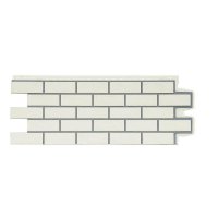 Фасадные панели Grand Line Состаренный кирпич Премиум, Пломбирный Фасадные панели Grand Line Состаренный кирпич Премиум, Пломбирный