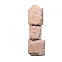 Угол наружный FineBer Камень крупный, Терракотовый