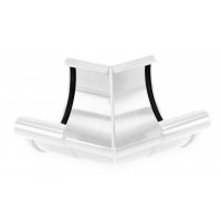 Водосточные системы ПВХ Galeco PVC 124/80 Белый, Угол внешний желоба 135° Водосточные системы ПВХ Galeco PVC 124/80 Белый, Угол внешний желоба 135°