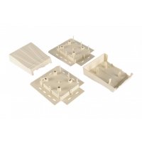 Декоративная заглушка Dolomit в комплекте левая+правая, Слоновая кость