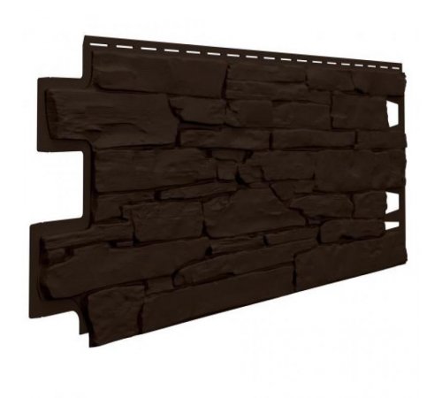 Фасадные панели Vilo Stone (Камень), Dark Brown (Тёмно-коричневый)