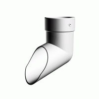 Водосточные системы ПВХ Docke LUX Пломбир, Наконечник Водосточные системы ПВХ Docke LUX Пломбир, Наконечник