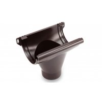 Водосточные системы ПВХ Galeco PVC 124/80 темно-коричневый, Воронка желоба Водосточные системы ПВХ Galeco PVC 124/80 темно-коричневый, Воронка желоба