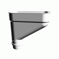 Водосточные системы ПВХ Docke LUX Пломбир, Коллектор Водосточные системы ПВХ Docke LUX Пломбир, Коллектор