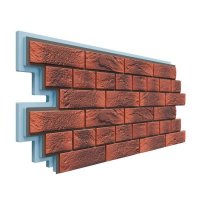 Фасадная панель Dolomit Термосайдинг Венецианский кирпич 40 мм, Корса Фасадная панель Dolomit Термосайдинг Венецианский кирпич 40 мм, Корса