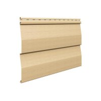 Виниловый сайдинг VOX Unicolor Корабельный брус SV-01, Песочный Виниловый сайдинг VOX Unicolor Корабельный брус SV-01, Песочный