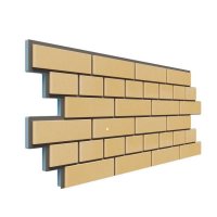 Фасадная термопанель Dolomit Термосайдинг Кирпич 20 мм, Жёлтый Фасадная термопанель Dolomit Термосайдинг Кирпич 20 мм, Жёлтый