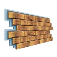 Фасадная панель Dolomit Термосайдинг Венецианский кирпич 40 мм, Нарва Фасадная панель Dolomit Термосайдинг Венецианский кирпич 40 мм, Нарва