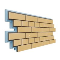 Фасадная термопанель Dolomit Термосайдинг Кирпич 40 мм, Жёлтый Фасадная термопанель Dolomit Термосайдинг Кирпич 40 мм, Жёлтый