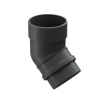 Водосточные системы ПВХ Docke LUX Графит, Колено 45° Водосточные системы ПВХ Docke LUX Графит, Колено 45°