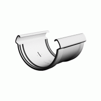 Водосточные системы ПВХ Docke LUX Пломбир, Соединитель желоба Водосточные системы ПВХ Docke LUX Пломбир, Соединитель желоба