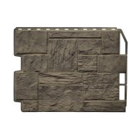 Панель FineBer Фасайдинг Дачный Туф 3D, Дымчатый