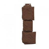 Угол наружный FineBer Камень крупный, Коричневый