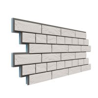 Фасадная панель Dolomit Термосайдинг Венецианский кирпич 20 мм, Белый