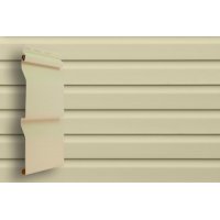 Виниловый сайдинг Grand Line Slim D4 Корабельный брус, слоновая кость