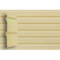 Виниловый сайдинг Grand Line Slim D4 Корабельный брус, ваниль Виниловый сайдинг Grand Line Slim D4 Корабельный брус, ваниль