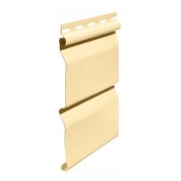 Виниловый сайдинг FineBer Standart Classic Color Корабельный Брус, Кремовый Виниловый сайдинг FineBer Standart Classic Color Корабельный Брус, Кремовый