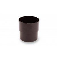 Водосточные системы ПВХ Galeco PVC 124/80 темно-коричневый, Муфта трубы Водосточные системы ПВХ Galeco PVC 124/80 темно-коричневый, Муфта трубы