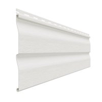 Сайдинг виниловый Dolomit Classic Корабельный Брус, Белый Сайдинг виниловый Dolomit Classic Корабельный Брус, Белый