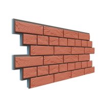 Фасадная панель Dolomit Термосайдинг Венецианский кирпич 20 мм, Красный