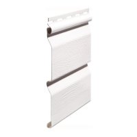 Виниловый сайдинг FineBer Standart Classic Color Корабельный Брус, Белый Виниловый сайдинг FineBer Standart Classic Color Корабельный Брус, Белый