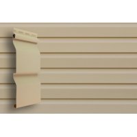 Виниловый сайдинг Grand Line Slim D4 Корабельный брус, бежевый Виниловый сайдинг Grand Line Slim D4 Корабельный брус, бежевый