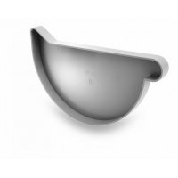 Водосточные системы Galeco PVC 152/100 Белый, Заглушка правая Водосточные системы Galeco PVC 152/100 Белый, Заглушка правая