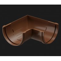 Водосточные системы Docke Premium Каштан, Угловой элемент 90° Водосточные системы Docke Premium Каштан, Угловой элемент 90°