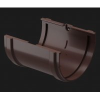 Водосточные системы Docke Premium Шоколад, Соединитель желобов