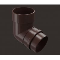 Водосточные системы ПВХ Docke LUX Шоколад, Колено 72° Водосточные системы ПВХ Docke LUX Шоколад, Колено 72°