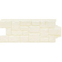 Фасадные панели Grand Line Крупный камень Стандарт, Молочный Фасадные панели Grand Line Крупный камень Стандарт, Молочный