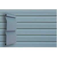 Виниловый сайдинг Grand Line Slim D4 Корабельный брус, голубой Виниловый сайдинг Grand Line Slim D4 Корабельный брус, голубой